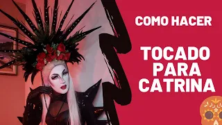 Tutorial Tocado Catrina / suggar skull crown /#diy #catrina #tutorial #LaMasDraga4 #LMD4T #HALLOWEEN