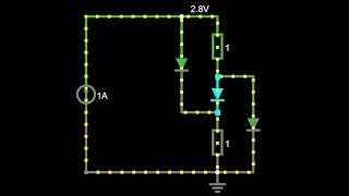 Braess' Paradox in electric circuit