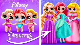 Amazing Life of Disney Princesses! Ariel, Rapunzel and Peach