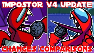 Friday Night Funkin VS Impostor V4 Update | New Changes And Comparisons