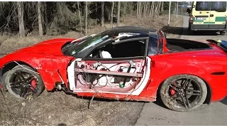 SCRATCHED UP MY DADS CORVETTE Z06 PRANK - (SUPERCAR) - PRANKS