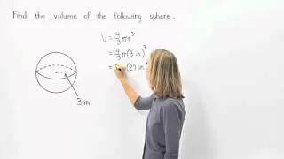 Volume of a Sphere | MathHelp.com