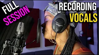 FULL STUDIO SESSION| How to Sing in the Studio| The Recording Process| Family in the studio VLOG 10