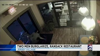 Two men burglarize, ransack restaurant