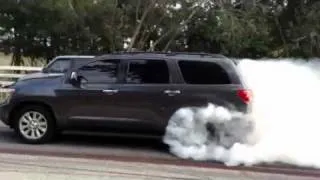 Supercharged Sequoia burnout