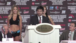 Manny Pacquiao vs Jessie Vargas Final Press Conference Highlights