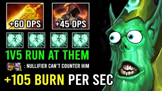 +105 Radiance Flame Burn Per Second 1v5 Heartstopper Aura Max Regen Necrophos Dota 2