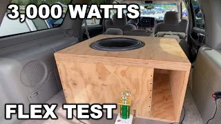 THIS IS HOW LOUD 3,000 WATTS CAN GET ON ONE SUB!