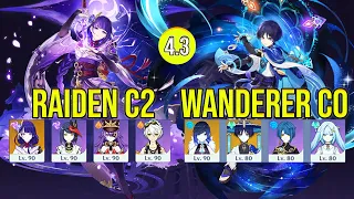 Raiden C2 & Wanderer C0 Spiral abyss floor 12 genshin impact