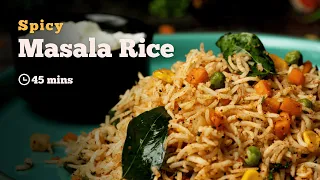 Spicy Masala Rice | Mix Veg Masala Rice | Variety Rice | Lunch box Recipes | Cookd