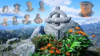 Visiting the Graves and Remembering Fallen Friends from Red Dead Redemption 2 (Remastered Version)