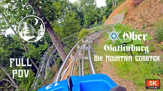 Ober Gatlinburg Ski Mountain Coaster On Ride POV 5K 60 FPS | FULL RIDE | Gatlinburg Tennessee