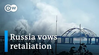 Russia says it repelled a Ukrainian attack on its bridge to Crimea | DW News