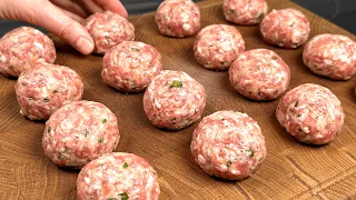 Tout le monde adorera vos boulettes de viande avec cette recette ! Dîner pour toute la famille !