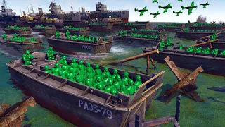 Massive Green Army Men D-DAY BEACH INVASION! - Men of War: Army Men Mod