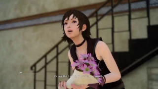 Noct Delivers Flowers To Iris - Final Fantasy XV