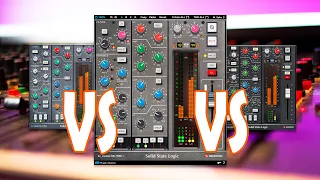 Brainworx SSL 9000J vs 4000G vs 4000E - Comparison and differences