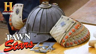 Pawn Stars: SHOCKING VALUE for 300-Year-Old Samurai Helmet (Trip to Sturgis Part 2) | History