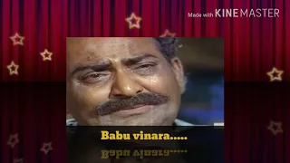 Babu vinara...an emotional song....sang by VVR #pandanti kapuram#