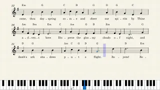 Easy Piano Hymn Tutorial: How to Play O Come, O Come Emmanuel, Notes + Lyrics