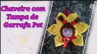 CHAVEIRO COM TAMPA DE GARRAFA PET/ArteTerapia Vivi Laia