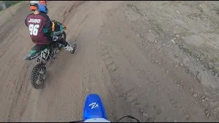 Dad on PW80 vs Son on KX65