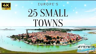 Exploring 25 Charming Small Cities in Europe: Hidden Gems and Local Delights!" 4K-UHD #europe