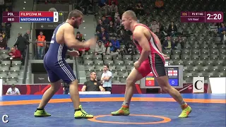 1/4 FS - 97 kg: M. FILIPCZAK (POL) df. G. MATCHARASHVI (GEO), 4-3