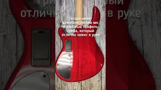 Cort Action-Bass-Plus-TR - бас-гитара в полупрозрачном красном цвете 🍎