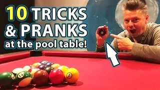TOP 10 Pool TRICK Shots and PRANKS!!