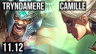 TRYNDAMERE vs CAMILLE (TOP) (DEFEAT) | 9 solo kills, 1.7M mastery, Dominating | KR Diamond | v11.12