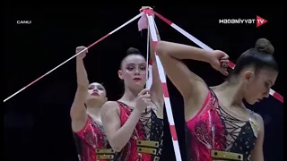 Mexico 3 Cintas 2 Pelotas/3 Ribbons 2 Balls - FIG World Cup Baku 2024