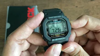 Casio G Shock: DW5600E-1V: Rugged Square G Shock Under $50 USD #casiogshock  #dw5600 #casiowatch