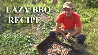 Russian BBQ Time: Best Shashlik (grilled meat) Lazy Recipe