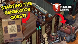 How To Activate The Generator Mission! Recipe Shown! Westland Survival Gameplay