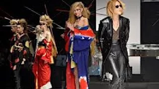 YOSHIKI！　プロデュースの着物ブランドのコレクション、披露。