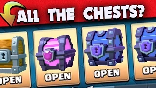 OPENING EVERY CHEST IN CLASH ROYALE! LEGENDARY CARD HUNTING