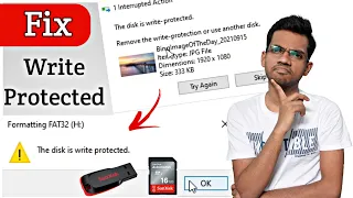 The disk is Write Protected....- FIX | HINDI