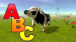 ABC - Canción del abecedario con los animalitos de la granja