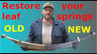 Restoring old leaf springs DIY