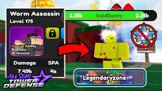 Legendary-Zone Ft. Wormji (CODE UNIT!) 4 Units Only! | All Star Tower Defense Roblox