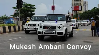 🇮🇳 INDIAN BILLIONAIRE MUKESH AMBANI CONVOY IN MUMBAI 🇮🇳    #india #mumbai #ambani #southbombay