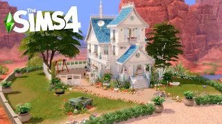 Charming Blue Family Home 🏡 The Sims 4 Speed Build