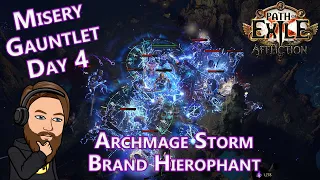 Endless White Maps - Level 80-86 Archmage Storm Brand Hierophant - Misery Gauntlet Day 4