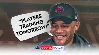 "I'm no MONSTER but players TRAIN tomorrow!" | Vincent Kompany on Burnley promotion!