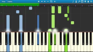 Земля, где так много разлук из фильма Гардемарины, Вперёд! на пианино Synthesia