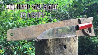 Kitchen Knife making | How to make a KITCHEN KNIFE from old Rusty Hand Saw | #knifemaking