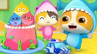 Baby Shark - Birthday Party | Baby Shark Dance | Nursery Rhymes | Kids Songs | Kids Cartoon |BabyBus