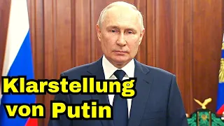 Putins neuste Ansprache nach der gescheiterten Meuterei