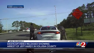 Dashcam video shows former WWE star Jeff Hardy pulled over for DUI in Volusia County